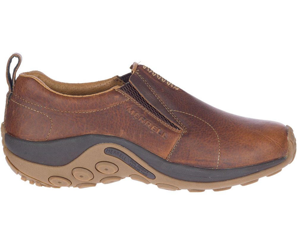 Merrell Slip Ons Brown - Jungle Moc Crafted - Mens 39DRIUVQW
